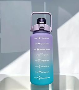 Large 2ltr Water Bottle With a Straw