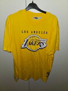 NBA LA Lakers yellow tshirt mens