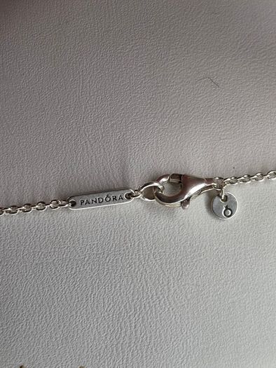 Authentic Pandora Sterling Silver Sparkling Elevated Heart Pendant Necklace with Box