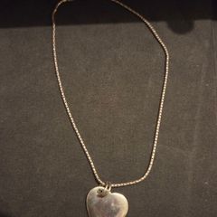 Italian 925 Sterling Silver Heart Necklace