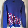 Lyle & Scott x Lover's FC wool jumper in blue Image 3