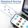 96W USB C Charger, for MacBook Pro 16, 15, 14, 13 inch 2024, 2023, 2022, 2021, M3 M2 M1, for MacBook Air, Compatible with all USB-C laptop, iPad, Equipped with 6.6ft 5A cable. Image 4