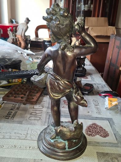 Very Large Heavy 19th Century French Bronze Sculpture by the renowned artist Auguste Moreau 1834 to 1917, Postage Available or Collection