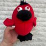 Novelty Toy World Soft Red Bird approx. 16 cm. Please see photos Image 5