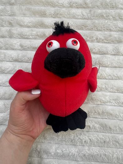 Novelty Toy World Soft Red Bird approx. 16 cm. Please see photos