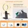 5" Desk Ring Light with Stand, LED Ring Light for Laptop Monitor, Video Conference Lighting, Zoom Meeting Light for Video Calls Selfie Makeup PC Webcam, Phone Holder with Continuous Output Lighting Image 7