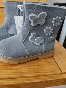 Toddler Grey Suede boots