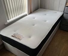 Single bed with mattress headboard included many colors