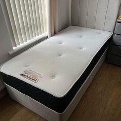 Single bed with mattress headboard included many colors