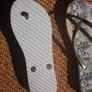 Gold Flip Flops Image 3