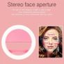 Portable Pink Selfie Ring Light USB Rechargeable, 3 Light Modes Image 3