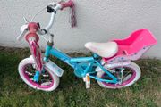 Girls bike with doll carier