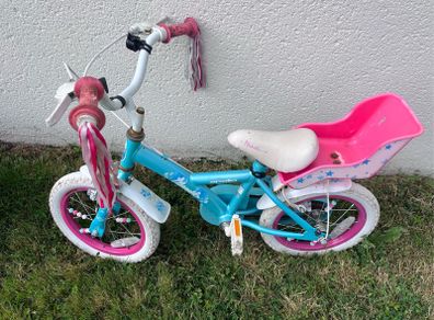 Girls bike with doll carier