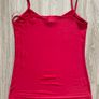 Red Cami Satin Top - red camisole or tank top Image 2
