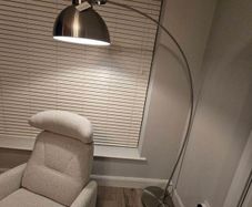 Large Arc Floor Lamp - Silver