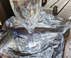 John Rocha Waterford Signature.  25cm Crystal Goblets. 3 Boxed Pairs, 6 Glasses. New, Unused