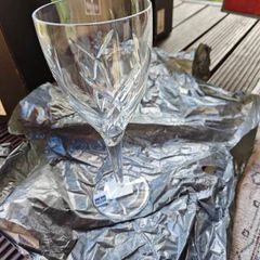 John Rocha Waterford Signature.  25cm Crystal Goblets. 3 Boxed Pairs, 6 Glasses. New, Unused