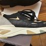 Liu Jo platform trainers in black with metallic and glitter detailing Image 5