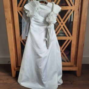 communion dress,communion parasol size 9 years