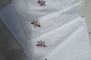 6 Embroidered Table Napkins