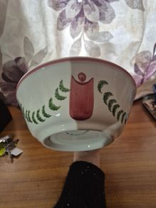 Vintage Hand Painted  Ceramic Bowl