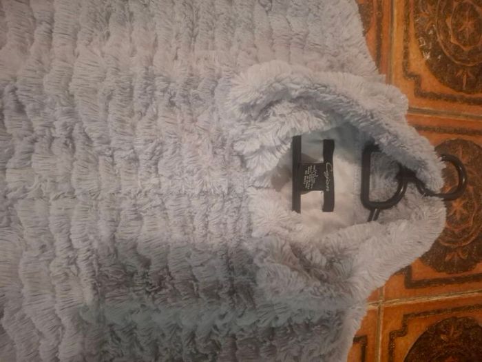 Fuzzy grey gillet, vest