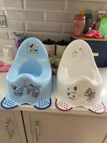 Free two potties and toilet seat trainer