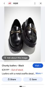 Black loafer shoes