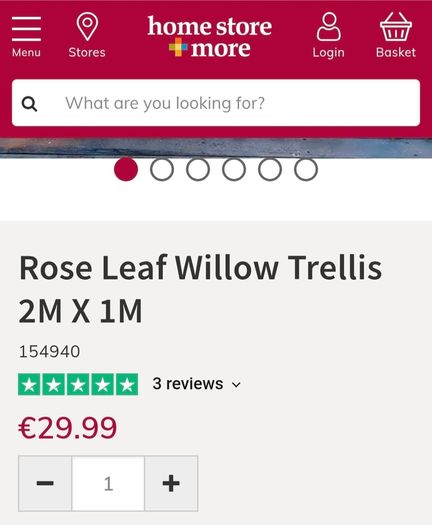 Rose Leaf Trellis 100cm X 200cm