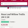 Rose Leaf Trellis 100cm X 200cm Image 8