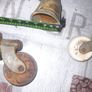 3 Antique Casters 2 with Porcelain Wheels and 1 with Brass Wheel Postage Available or Collection Image 3