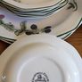 Set 20 pcs  by Churchill England, featuring a charming fruit and blossom design with a classic green rim. Beautifully made English pottery with lovely detail and quality. Image 10
