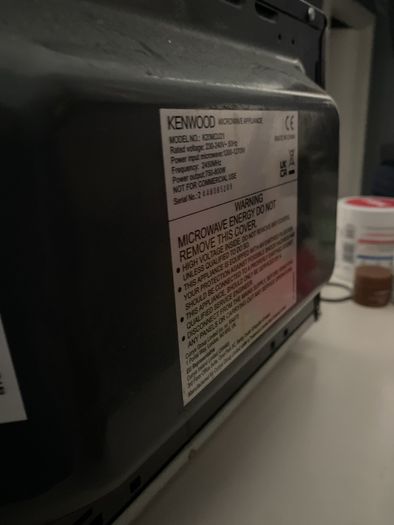 Broken microwave