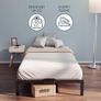 Metal Single Bed Frame 90x190 with Storage 35cm - Platform Sturdy and 20min Easy Assembly Bed Frames - Large Storage Image 4