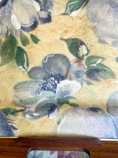 Retro Arnold Designs Floral Fiberglass Large Tray