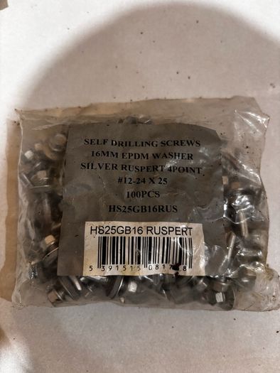 25mm self drilling screws with washers