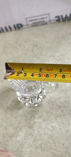Vintage Individual Miniature Lead Crystal Creamer or Toothpick Holder
