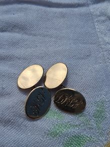 9k Gold Art Deco Cufflinks