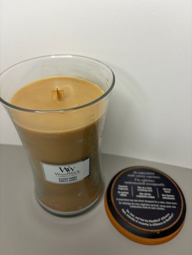 Large Woodwick Yankee Candle - Gilded Sands Hourglass - 610g - New