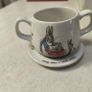 set of two Wedgwood Peter Rabbit sippy cups and saucers (or mini soup bowls!) Image 2
