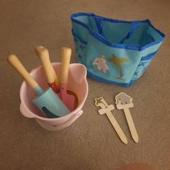 Kids Gardening Tools (Wooden + Metal)