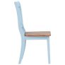 Dining Chairs 6 pcs Grey and Light Wood Solid Rubber Wood Image 4