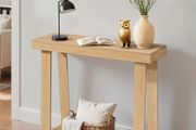 91.5 cm Console Table, Modern Desk Behind the Couch, Wooden Rectangle Entrance Desk, Narrow Long Sofa Table Accent Stand, Ideal for Hallway
