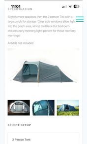 All together now Pre-pitched Camping 2 Man
