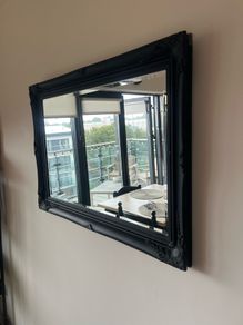 Antique Style Mirror (Black Frame)
