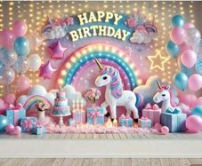 Vinyl Birthday Backdrop (on sale)