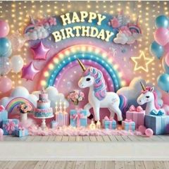 Vinyl Birthday Backdrop (on sale)