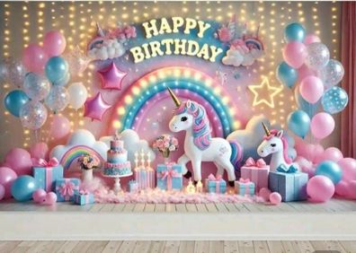 Vinyl Birthday Backdrop (on sale)