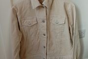 Short cream cordruoy jacket