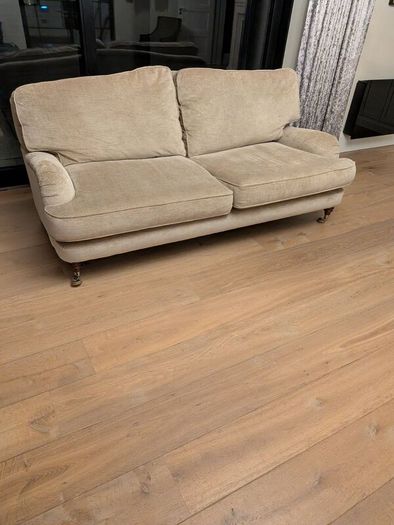 Laura Ashley Three-Person Sofa (Cream/Beige)